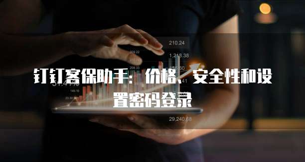 钉钉客保助手:价格、安全性和设置密码登录