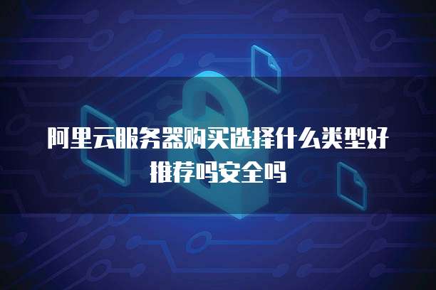 阿里云服务器购买选择什么类型好推荐吗安全吗