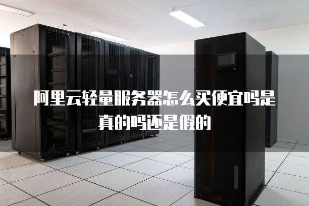 阿里云轻量服务器怎么买便宜吗是真的吗还是假的