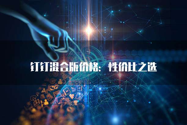钉钉混合版价格:性价比之选