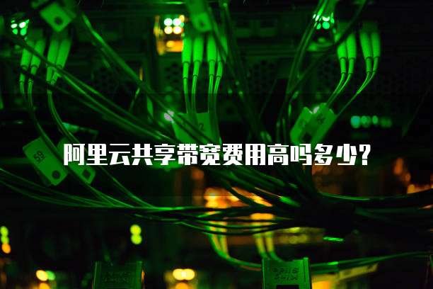 阿里云共享带宽费用高吗多少?