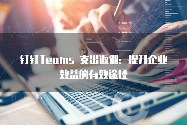 钉钉Teams 支出返佣:提升企业效益的有效途径