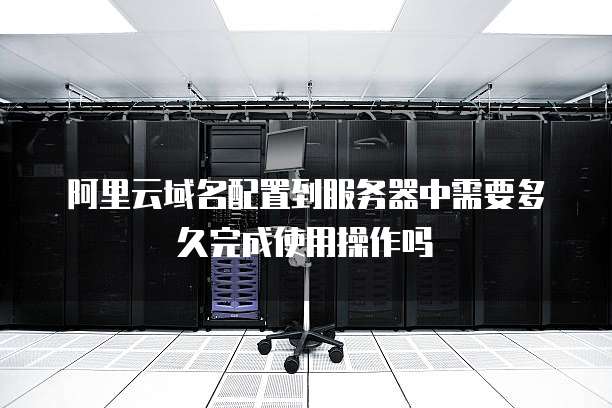 阿里云域名配置到服务器中需要多久完成使用操作吗