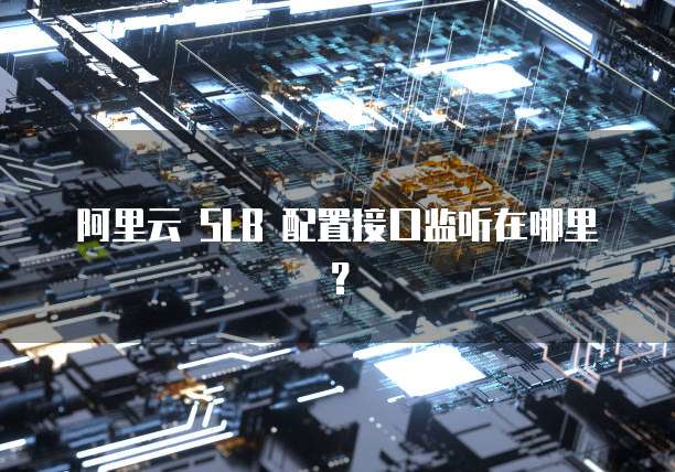 阿里云 SLB 配置接口监听在哪里？