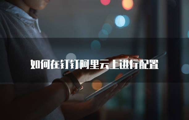 如何在钉钉阿里云上进行配置