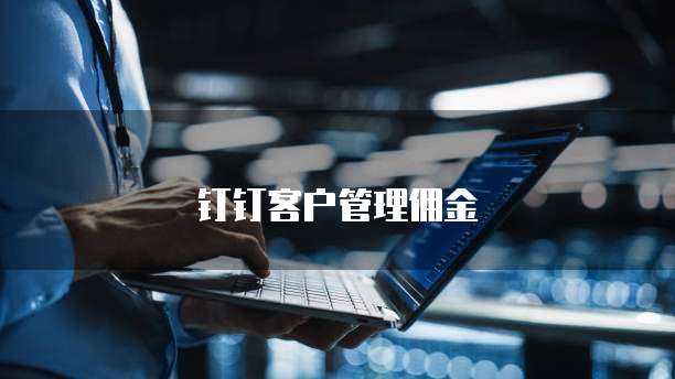 钉钉客户管理佣金