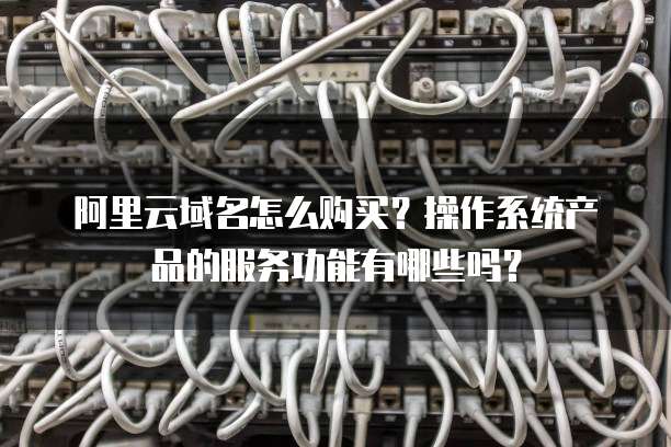 阿里云域名怎么购买?操作系统产品的服务功能有哪些吗?