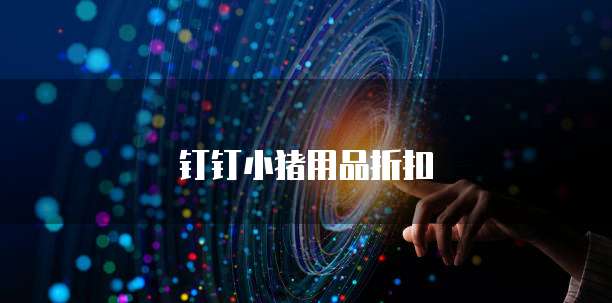 钉钉小猪用品折扣