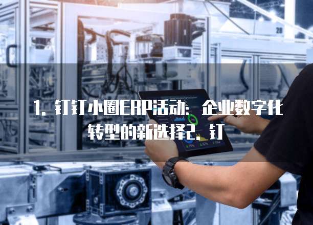 钉钉小圈ERP活动