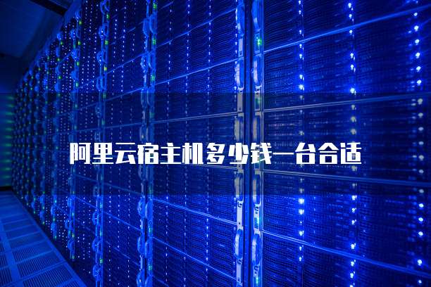 阿里云宿主机多少钱一台合适