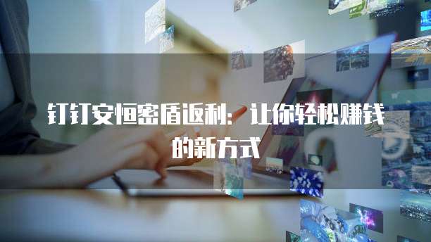 钉钉安恒密盾返利：让你轻松赚钱的新方式
