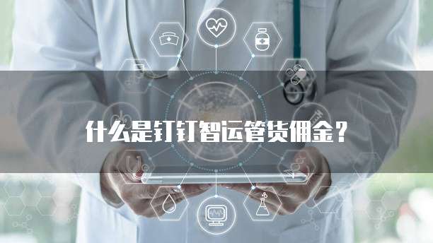 什么是钉钉智运管货佣金?
