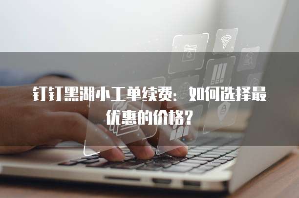 钉钉黑湖小工单续费：如何选择最优惠的价格？