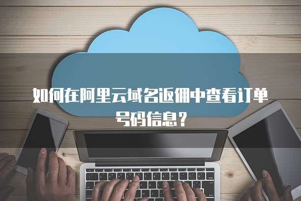 如何在阿里云域名返佣中查看订单号码信息?