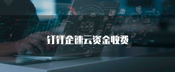钉钉企速云资金收费
