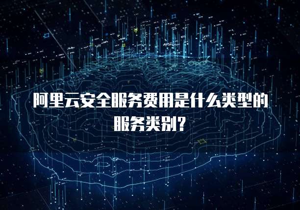 阿里云安全服务费用是什么类型的服务类别?