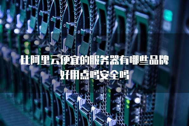 比阿里云便宜的服务器有哪些品牌好用点吗安全吗