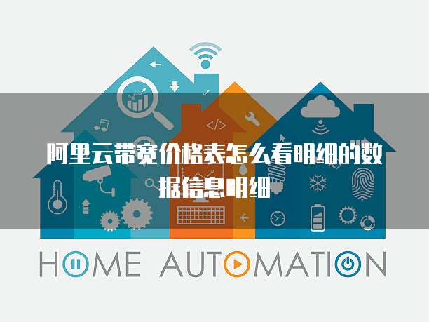 阿里云带宽价格表怎么看明细的数据信息明细