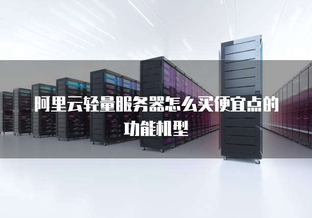 阿里云轻量服务器怎么买便宜点的功能机型