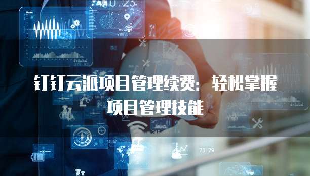 钉钉云派项目管理续费：轻松掌握项目管理技能
