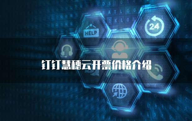 钉钉慧穗云开票价格介绍