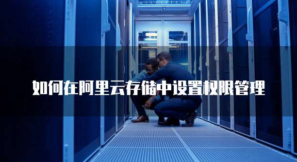如何在阿里云存储中设置权限管理