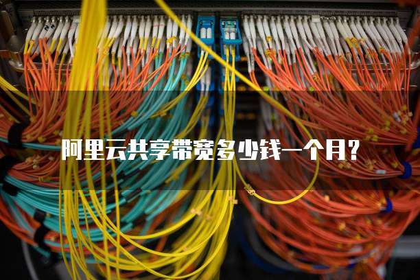 阿里云共享带宽多少钱一个月?