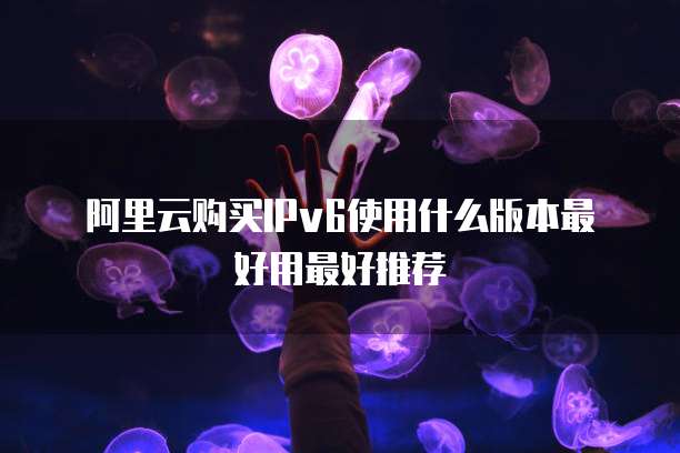 阿里云购买IPv6使用什么版本最好用最好推荐