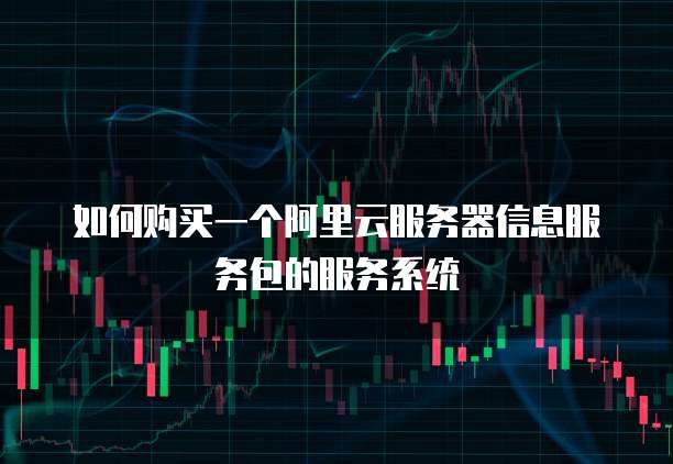 如何购买一个阿里云服务器信息服务包的服务系统