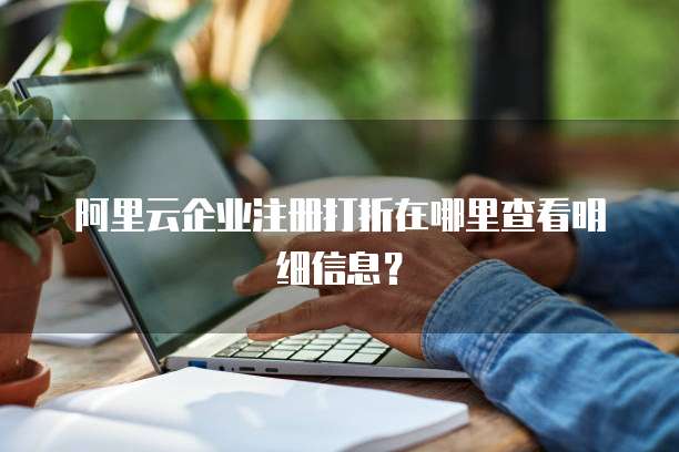 阿里云企业注册打折在哪里查看明细信息?
