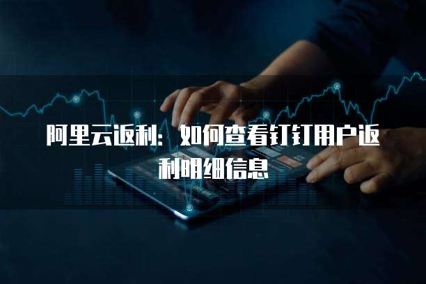 阿里云返利:如何查看钉钉用户返利明细信息