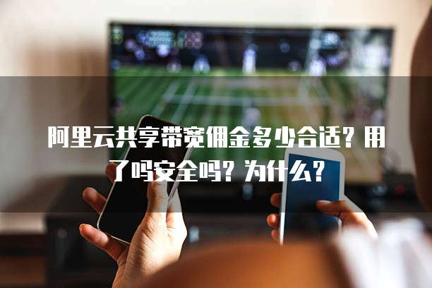 阿里云共享带宽佣金多少合适?用了吗安全吗?为什么?