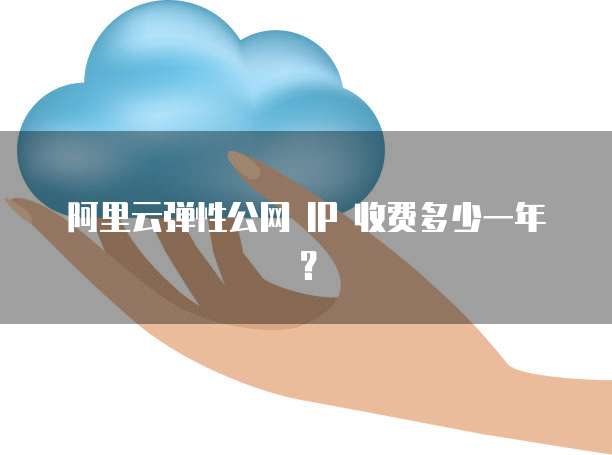 阿里云弹性公网 IP 收费多少一年？