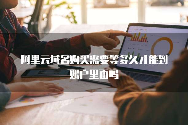 阿里云域名购买需要等多久才能到账户里面吗