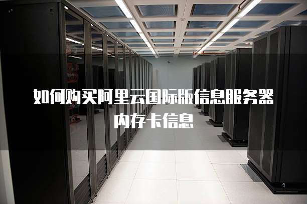 如何购买阿里云国际版信息服务器内存卡信息