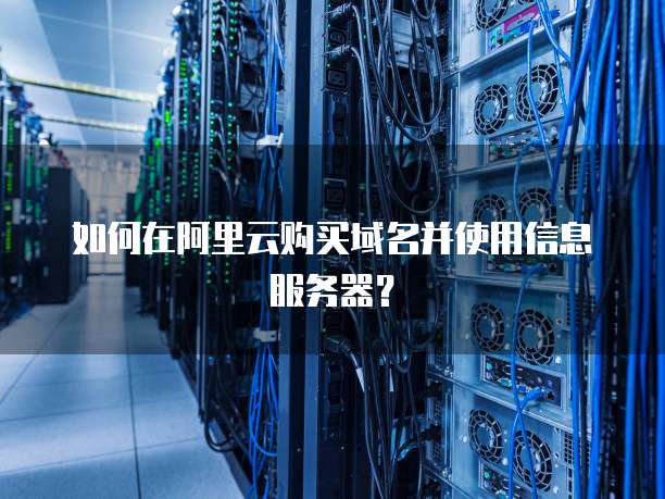 如何在阿里云购买域名并使用信息服务器?