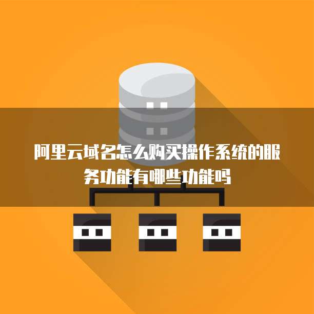 阿里云域名怎么购买操作系统的服务功能有哪些功能吗