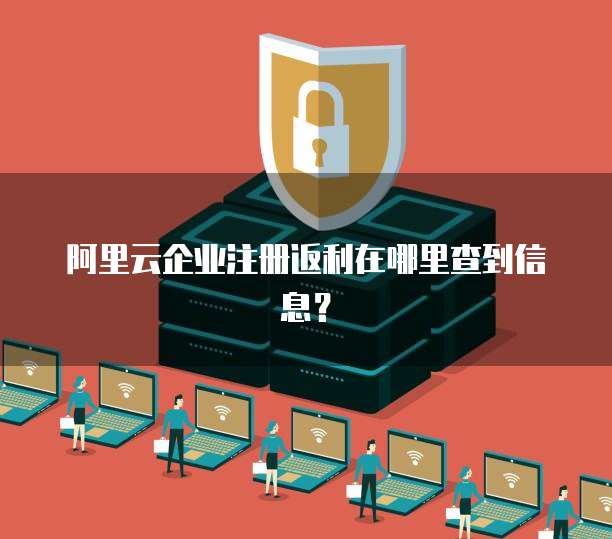 阿里云企业注册返利在哪里查到信息?