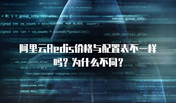 阿里云Redis价格与配置表不一样吗?为什么不同?