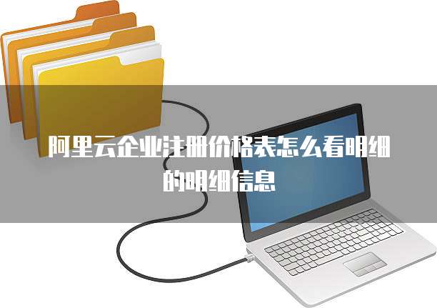阿里云企业注册价格表怎么看明细的明细信息