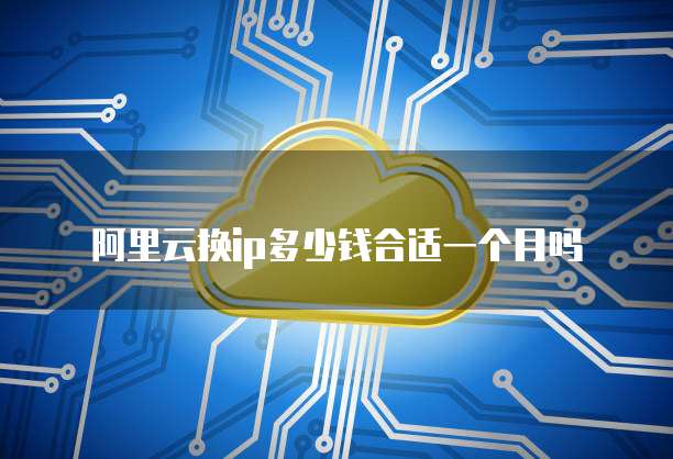 阿里云换ip多少钱合适一个月吗