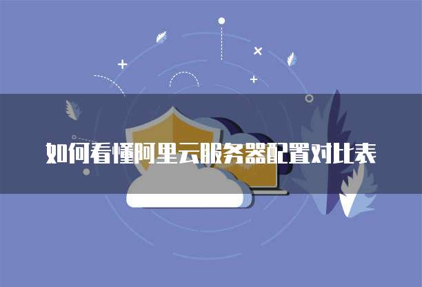 如何看懂阿里云服务器配置对比表