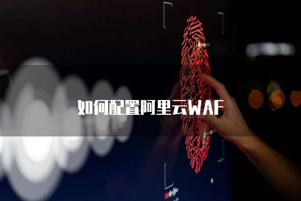 如何配置阿里云WAF
