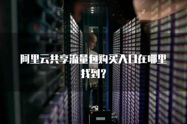 阿里云共享流量包购买入口在哪里找到?