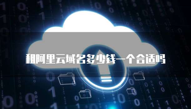 租阿里云域名多少钱一个合适吗