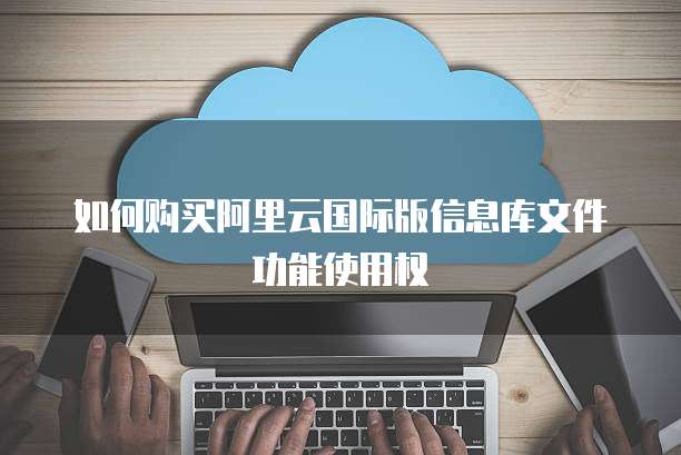 如何购买阿里云国际版信息库文件功能使用权
