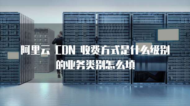 阿里云 CDN 收费方式是什么级别的业务类别怎么填