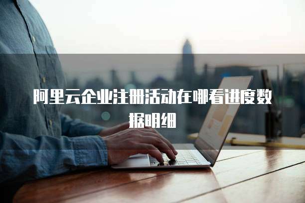 阿里云企业注册活动在哪看进度数据明细