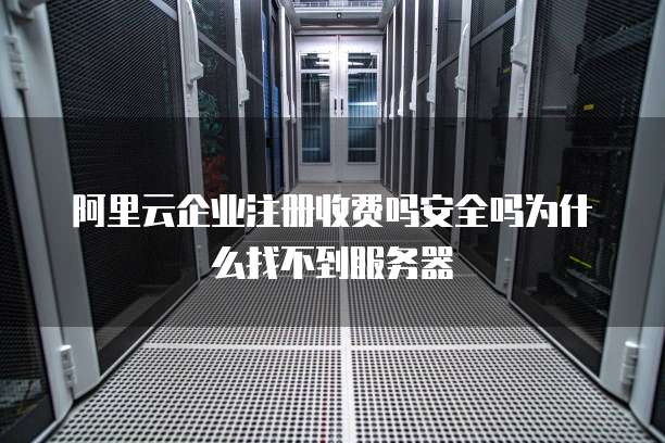 阿里云企业注册收费吗安全吗为什么找不到服务器
