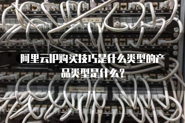 阿里云IP购买技巧是什么类型的产品类型是什么?